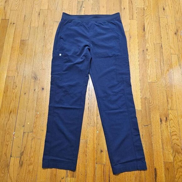FIGS Axim Cargo Scrub Pants Women's Technical Collection Blue Large - Picture 1 of 9
